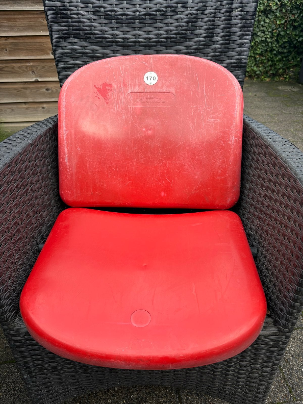 Ajax stoel uit de Johan Cruijff ArenA met certificaat, Verzenden, Gebruikt