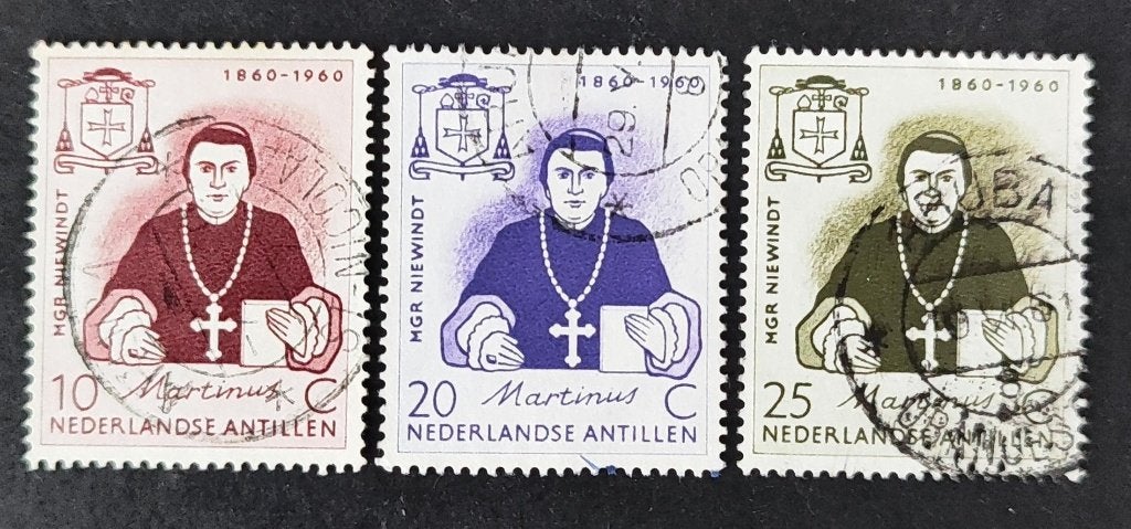 Nederlandse Antillen nvph 311 - 313, Verzenden, Gestempeld