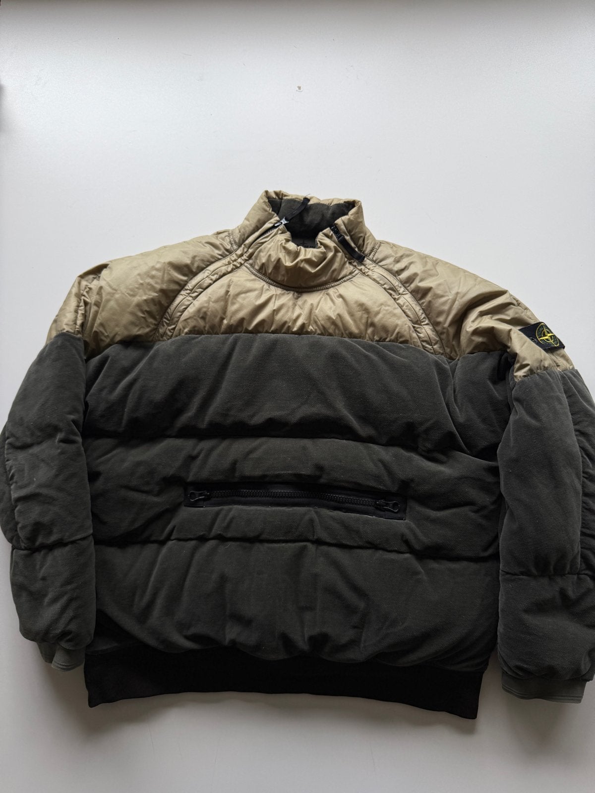 Stone Island Cotton Velvet Down-TC Jas - Maat XL, Kleding | Heren, Ophalen of Verzenden, Zo goed als nieuw, Maat 56/58 (XL), Meerkleurig