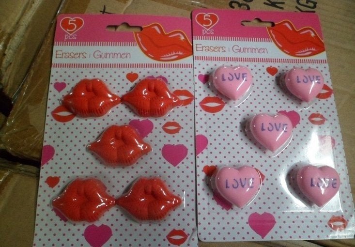 PARTIJ GUMMETJES 5 STUKS OP KAART, ., Nieuw, Ophalen of Verzenden, .