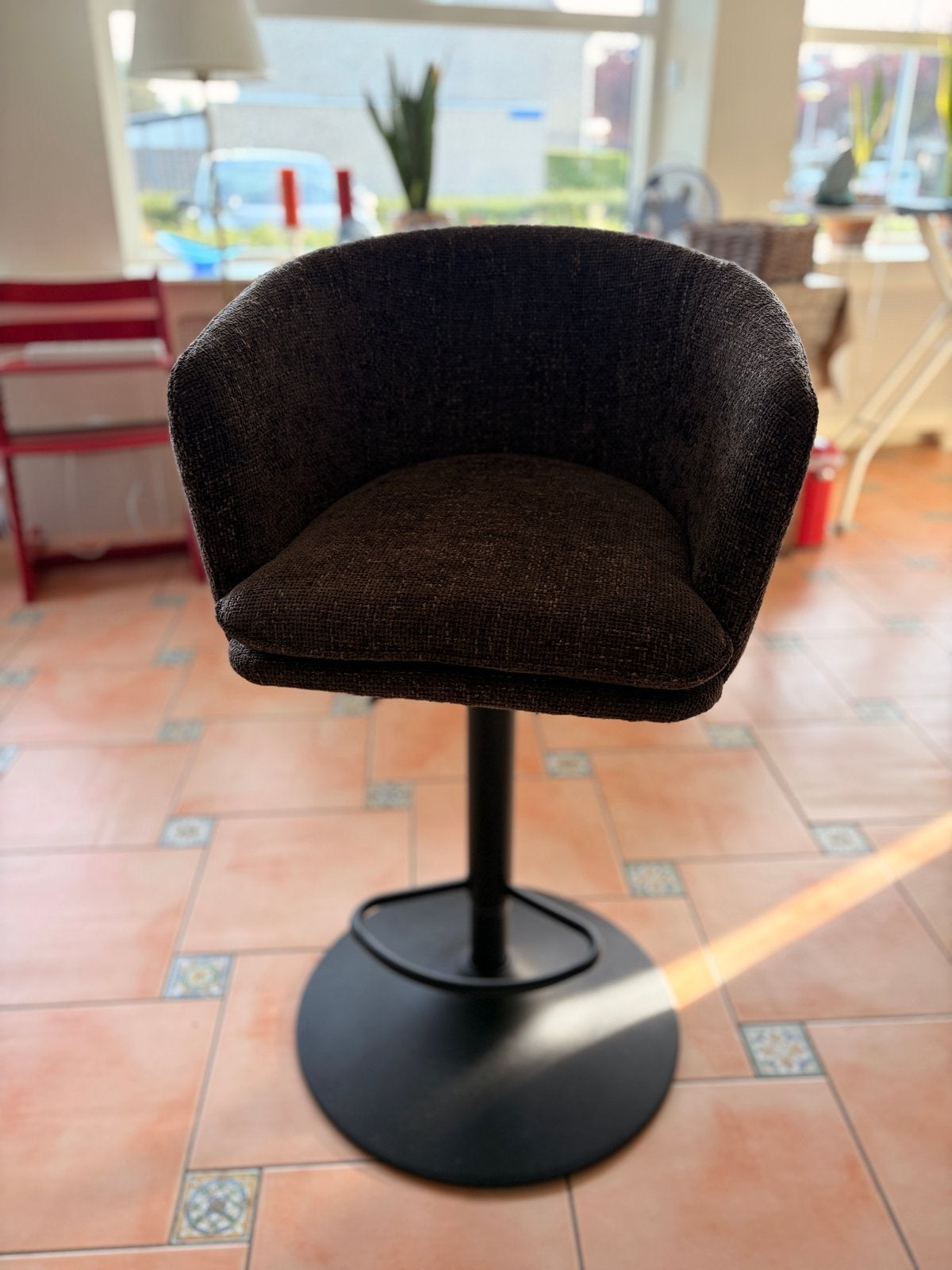2x Moderne barstoelen - In hoogte verstelbaar en draaibaar, Ophalen, Gebruikt, In hoogte verstelbaar, 90 cm of meer