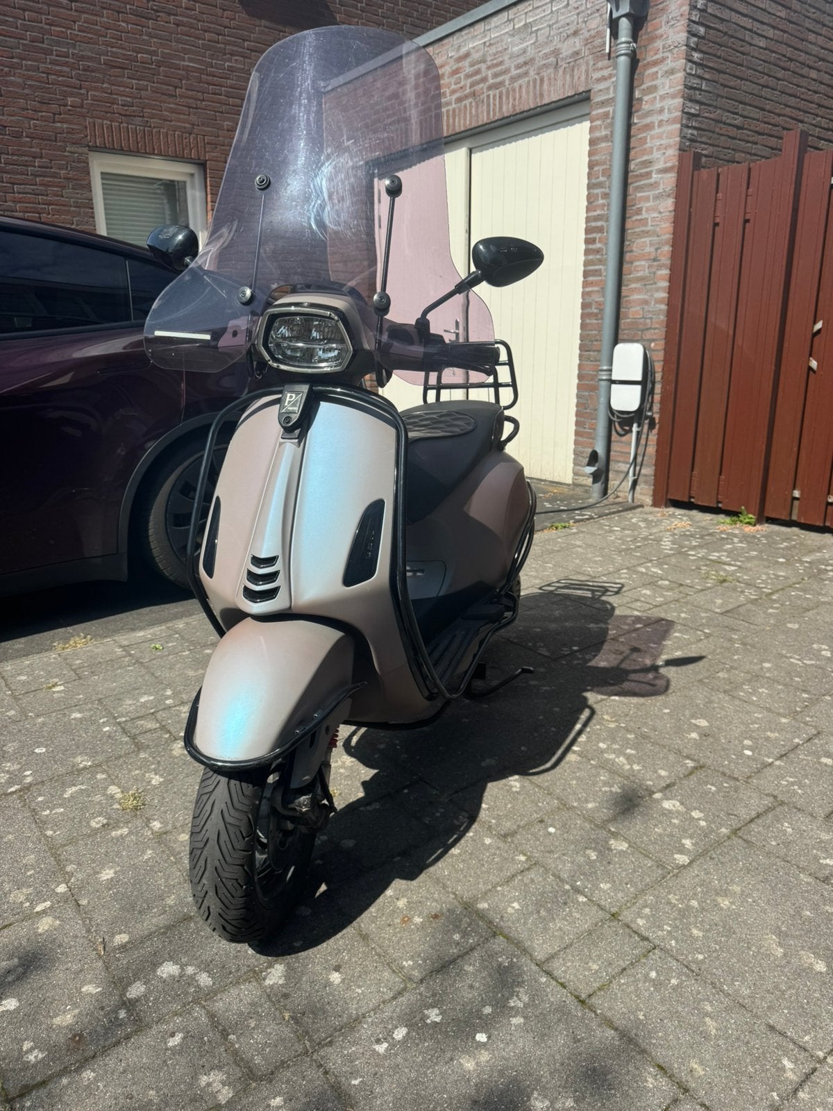 Vespa sprint 2024 brom! Custom opaca aqua kameleon, Ophalen, Maximaal 45 km/u, Zo goed als nieuw