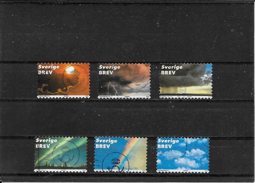 Zweden hemelverschijnselen, Ophalen of Verzenden, Zweden, Gestempeld