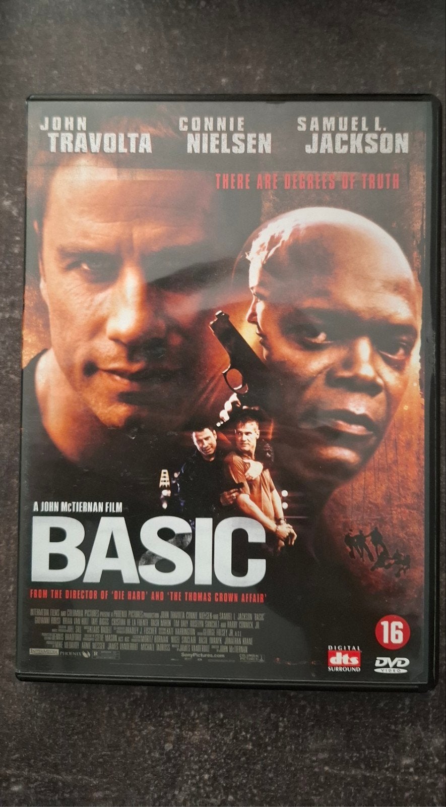 Basic (DVD) met John Travolta en Samuel L. Jackson, Vanaf 16 jaar, Nederlands, Actiethriller, Ophalen of Verzenden