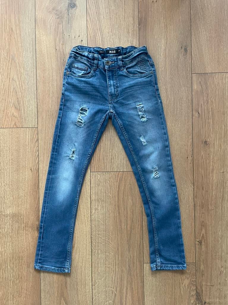Europe Kids stoere skinny jeans met distressed look maat 134, Ophalen of Verzenden, Europe Kids, Jongen, Broek