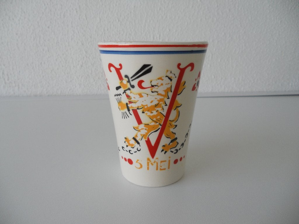 Societe Ceramique herinneringsbeker, Ophalen of Verzenden