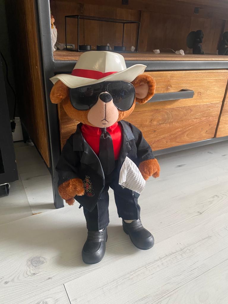 Michaels pets cool bear michael jackson knuffel beer 1987, Beer, Ophalen of Verzenden, Zo goed als nieuw, Middelgroot (20 tot 80 cm)