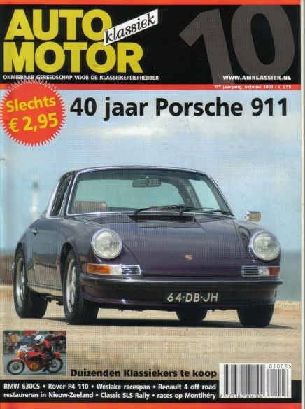 AMK 10 2003 : Porsche 911 - BMW 630 CS - Rover P4 110, Ophalen of Verzenden, Gelezen, Algemeen