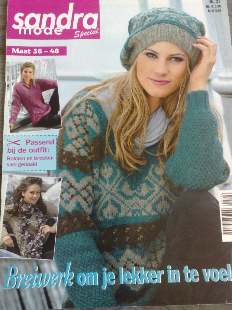 Sandra mode special Breien & naaien nr. 21, Verzenden, Zo goed als nieuw, Breien, Patroon of Boek