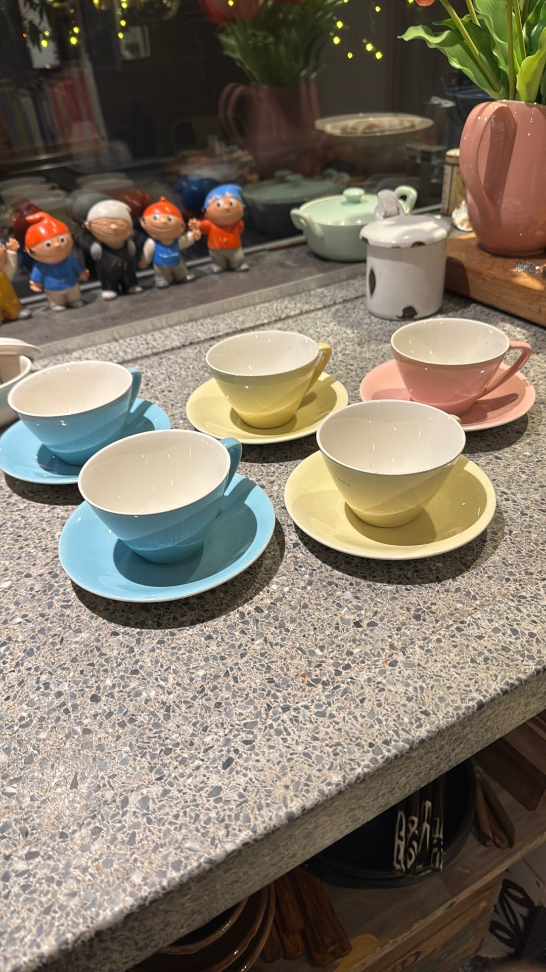 Pastel boch kop en schotels Royco, Ophalen of Verzenden