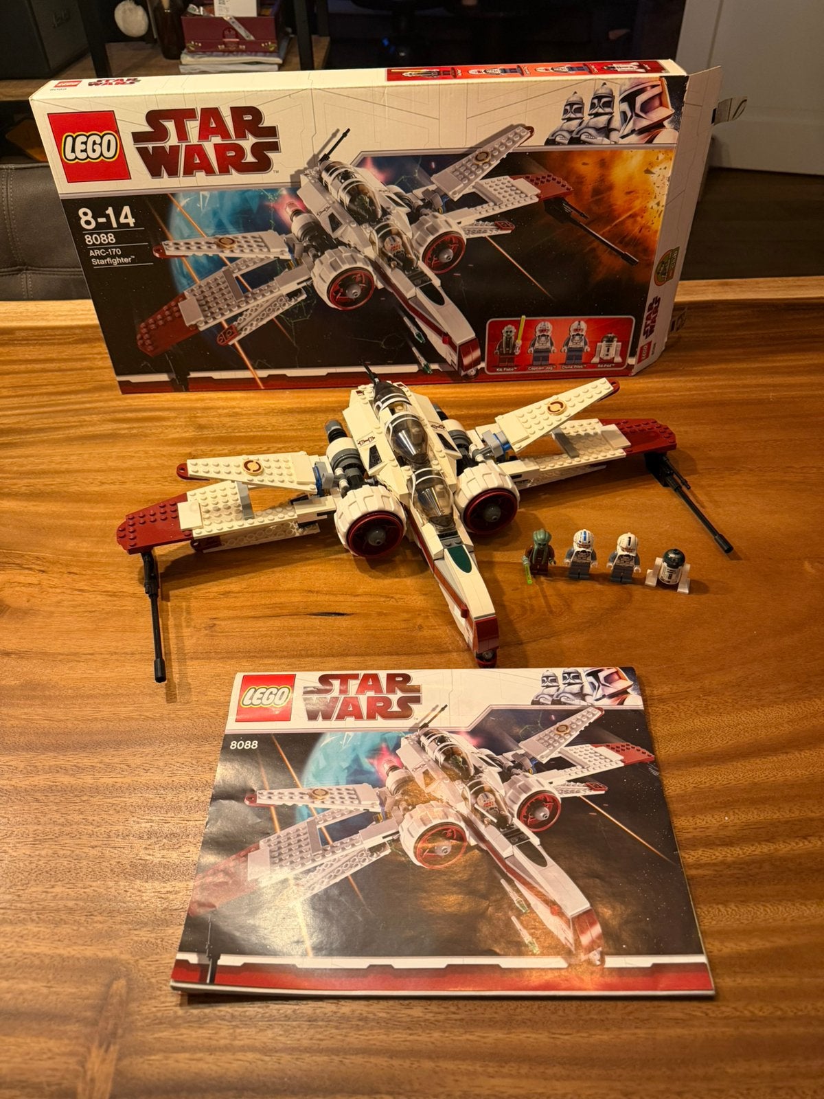 Lego star wars set 8088 ARC-170 starfighter compleet, Star Wars, Lego, Ophalen of Verzenden, Zo goed als nieuw