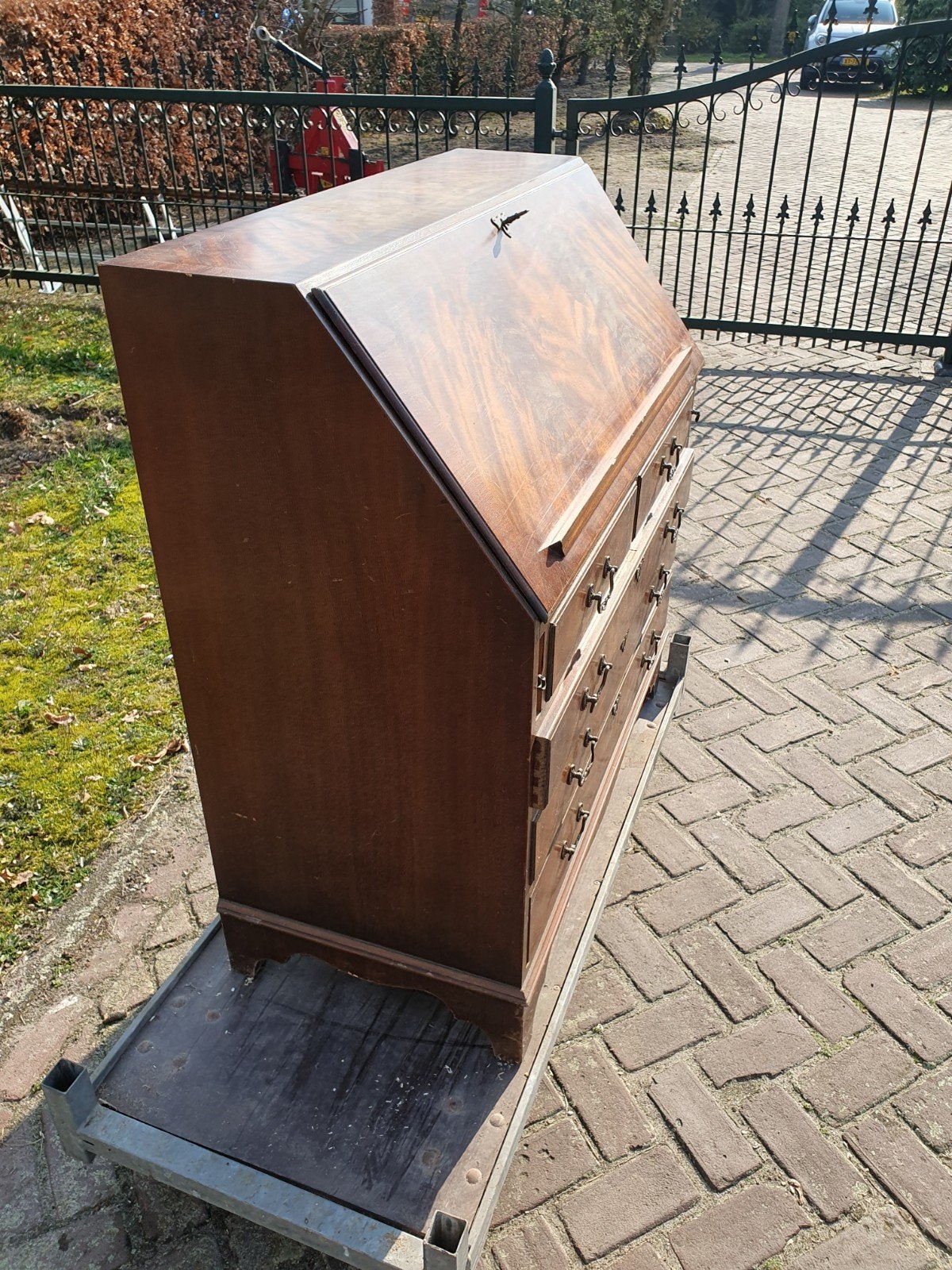 Antiek secretaire bureau met lades, Ophalen