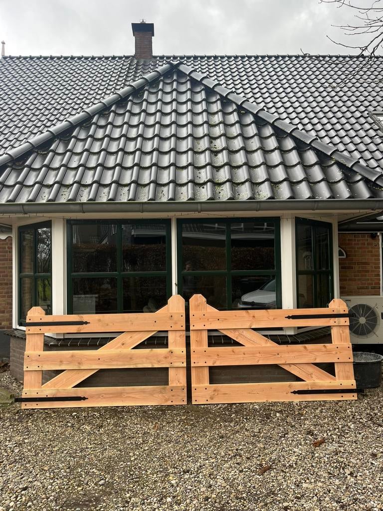 Douglas landbouw hekken op maat, Ophalen of Verzenden, Zo goed als nieuw, Veranda