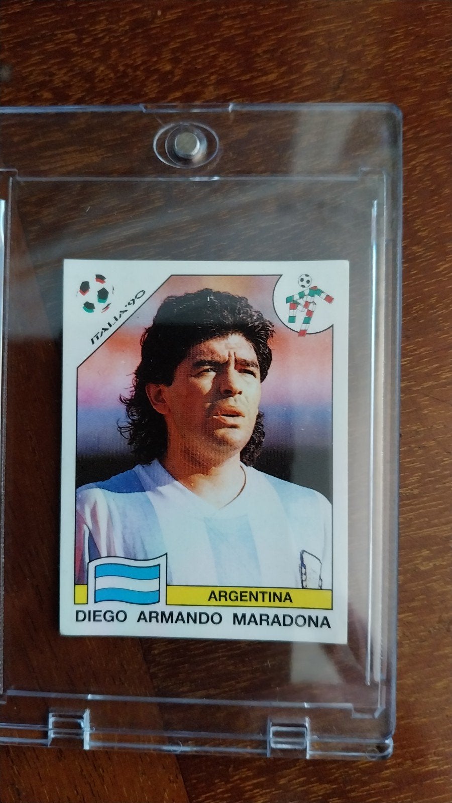 Panini Italia'90 sticker #128 - 
MARADONNA, Verzamelen, Ophalen of Verzenden, Zo goed als nieuw, Poster, Plaatje of Sticker