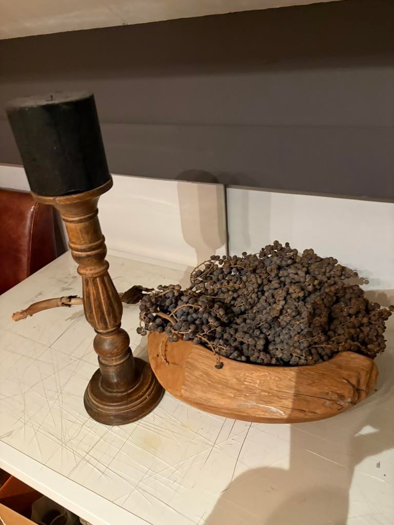 Robuuste schaal met kandelaar, Ophalen, Zo goed als nieuw, Minder dan 25 cm