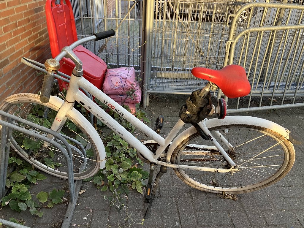 Witte fiets voor jongere of volwassene, Ophalen, Gebruikt, Terugtraprem, Overige merken