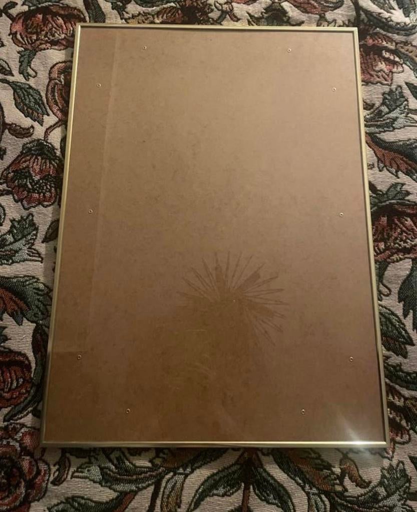 Gouden fotolijst, 50x70, zo goed als nieuw, Ophalen, Zo goed als nieuw