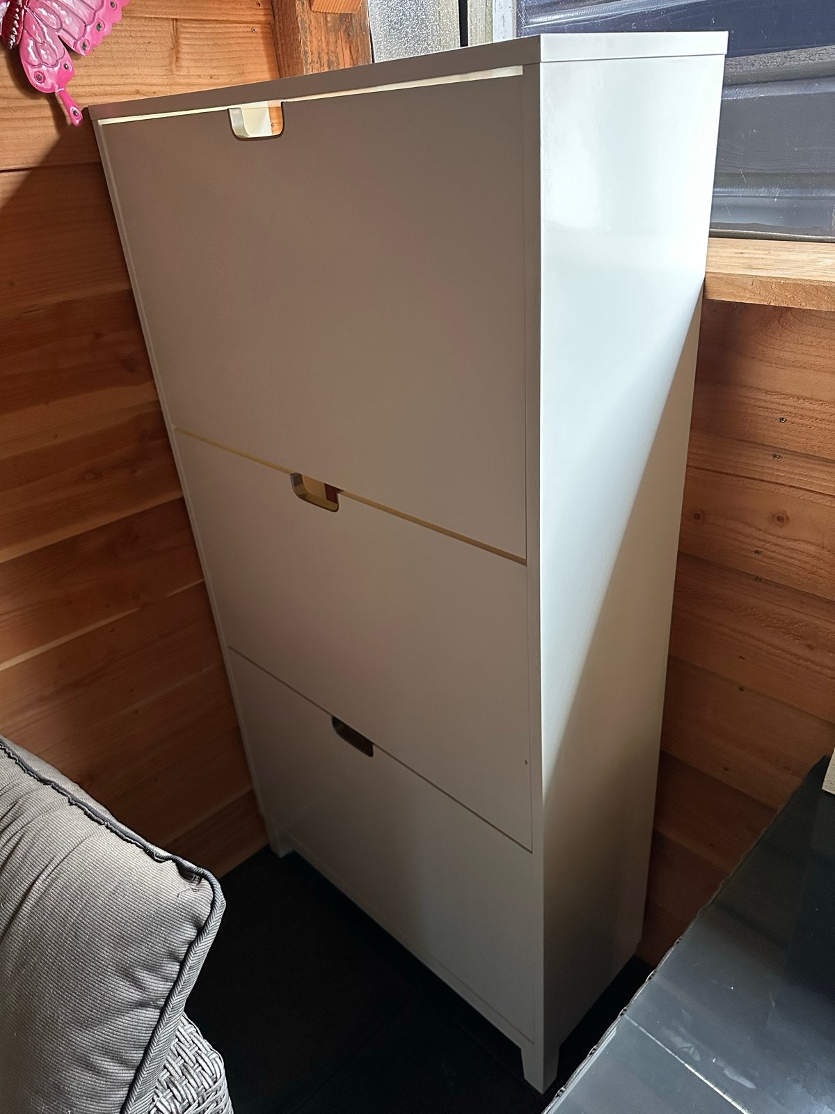 Ikea Ställ schoenenkast met 3 vakken, wit, Ophalen, Gebruikt