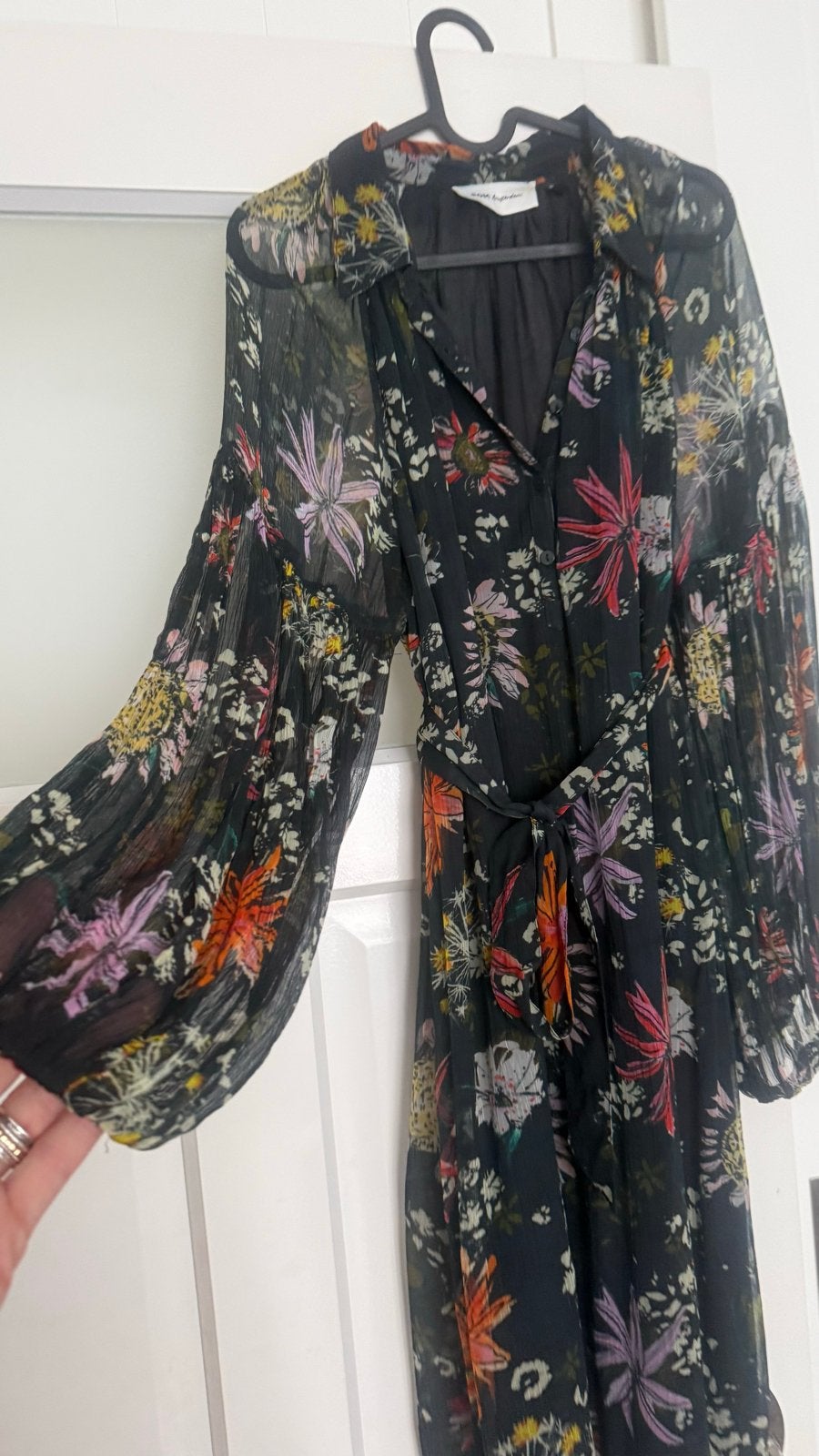 POM Amsterdam Bloemenprint Jurk maat M, Maat 38/40 (M), Meerkleurig, Ophalen of Verzenden, Zo goed als nieuw