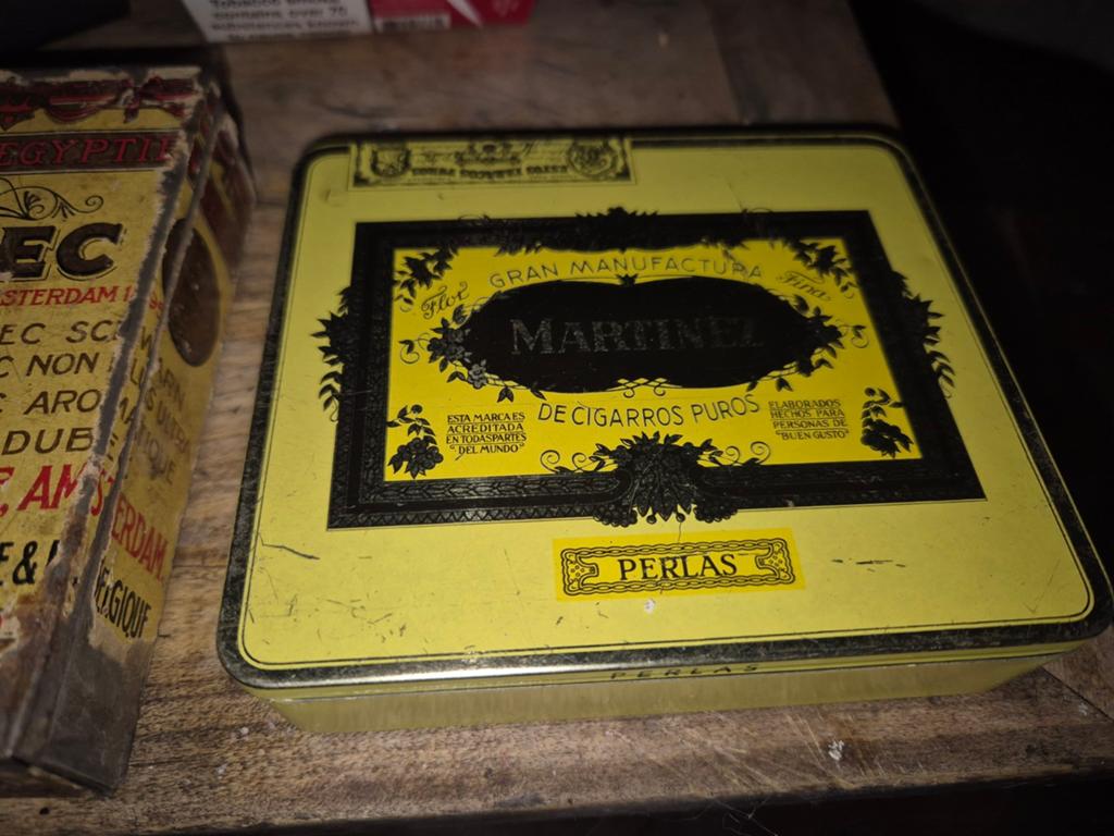 Vintage Martinez Sigaren Doosje - Decoratief Blik, Verzamelen, Blikken, Ophalen of Verzenden, Gebruikt, Overige, Overige merken