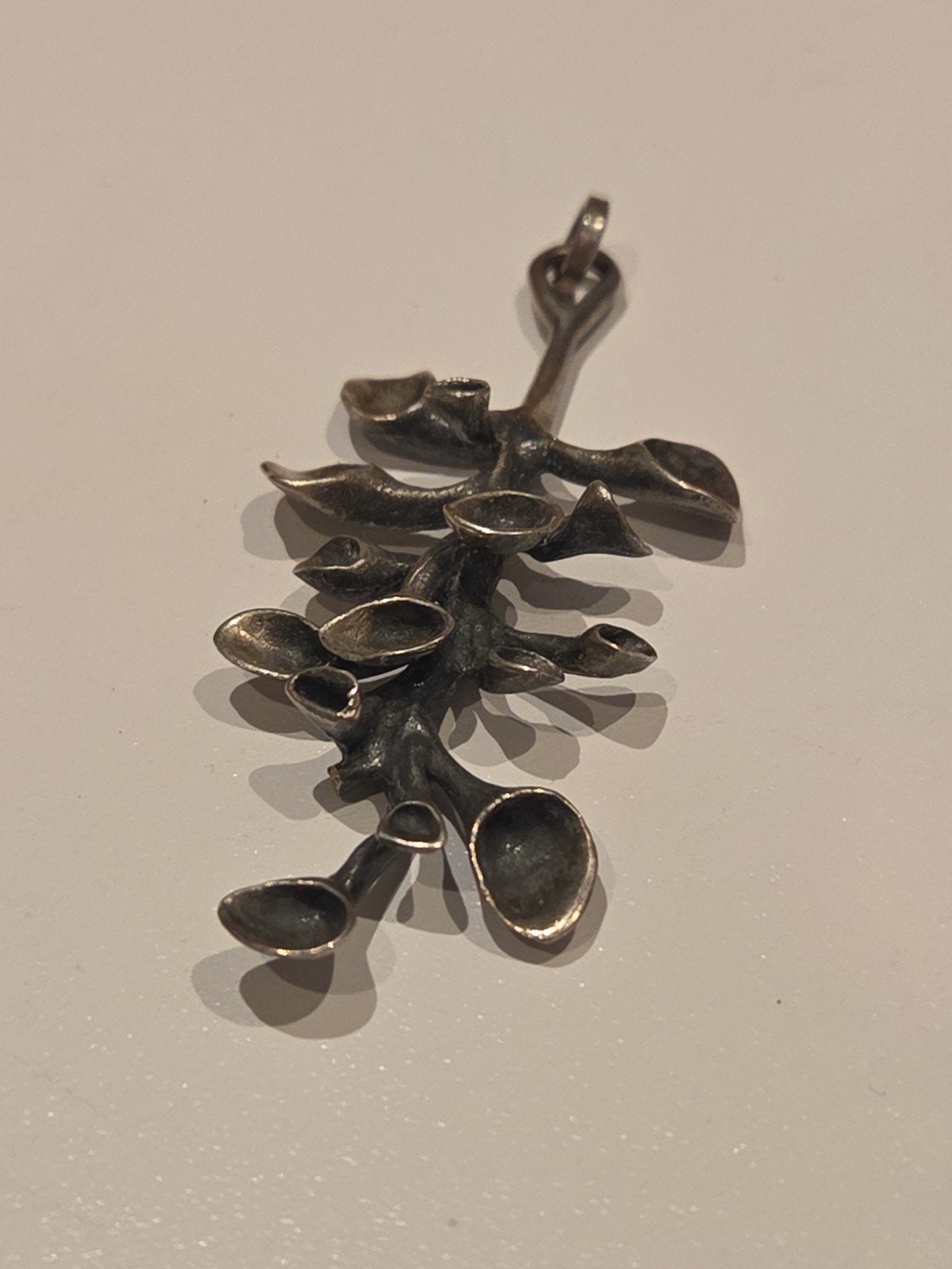 Hannu Ikonen Finland bekertjesmos hanger zilver, Ophalen of Verzenden, Zo goed als nieuw, X, Zilver