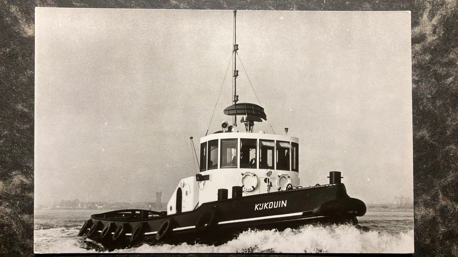 KIJKDUIN   Havensleepboot '59 werf  Bodewes  Millingen Rijn, Verzamelen, Ophalen of Verzenden, Zo goed als nieuw, Kaart, Foto of Prent