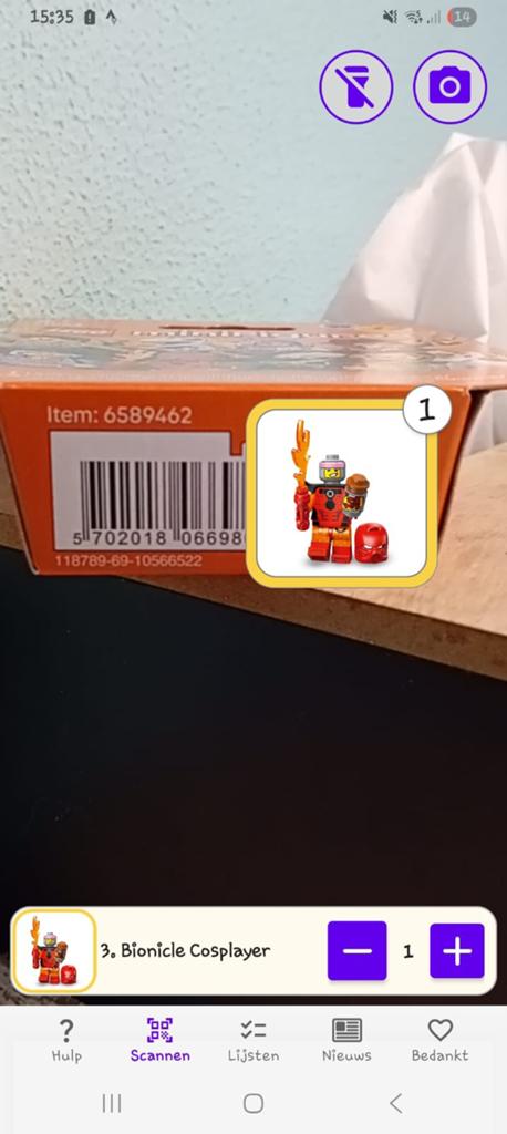 Lego 71052 Bionicle Cosplayer Tahu, Ophalen of Verzenden, Nieuw