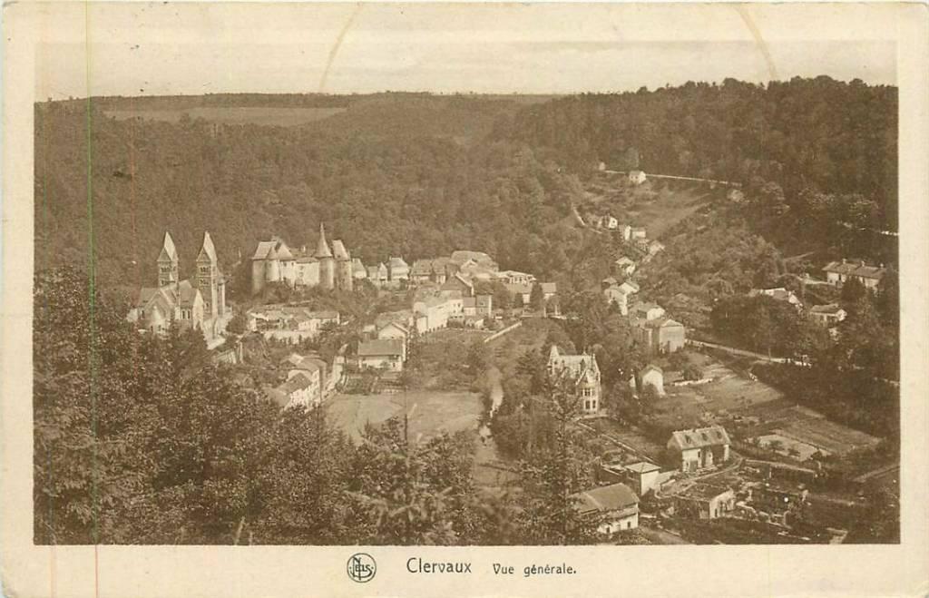 381-442-027 Clervaux vue generale, Verzenden, Voor 1920, Overig Europa