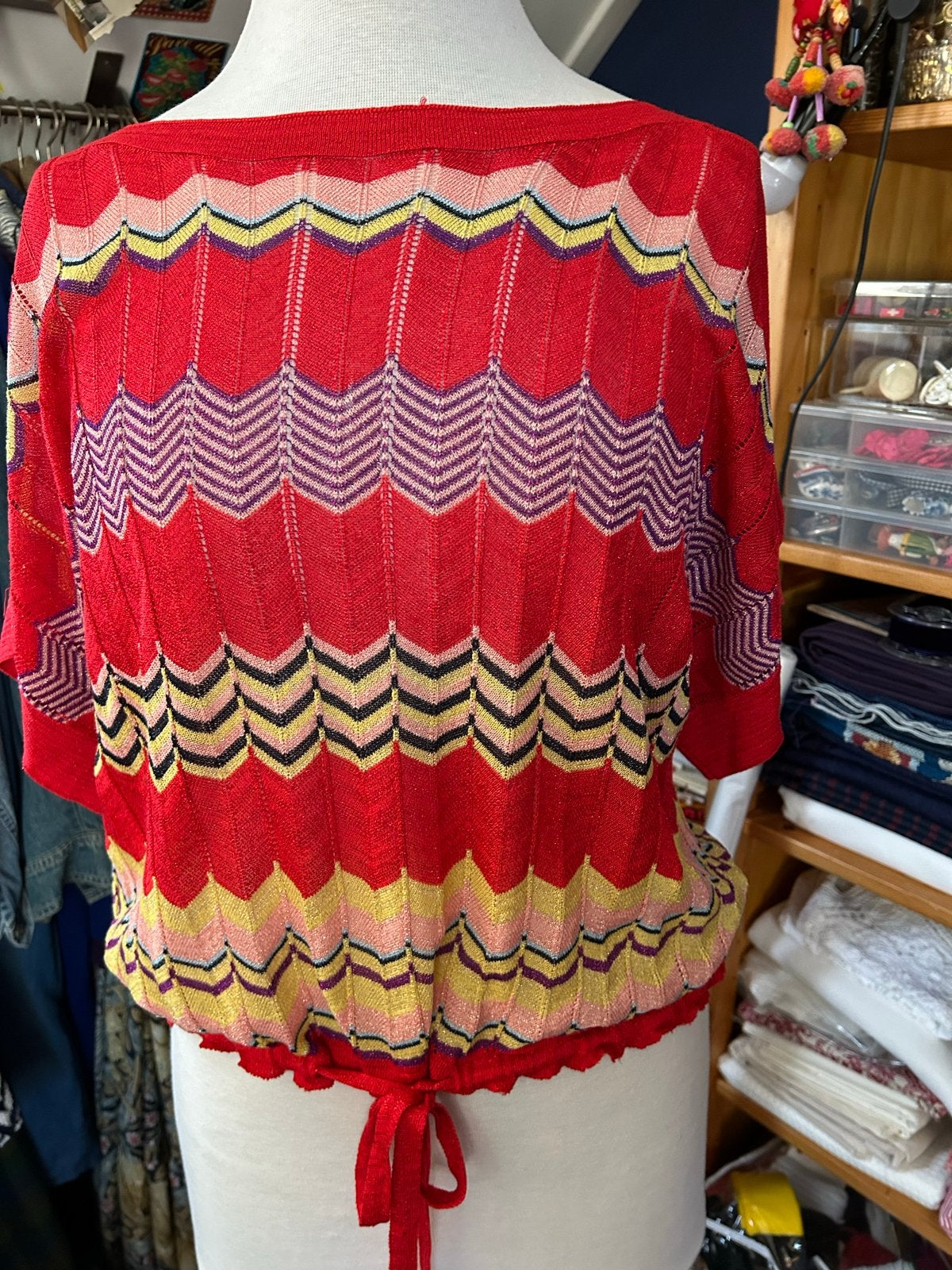 Kilky Paris Missouri stijl truitje maat 40/42 mouwloos, Maat 38/40 (M), Ophalen of Verzenden, Korte mouw, Gedragen