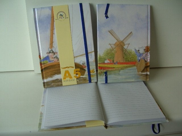 NOTITIEBOEKJES A5 MOLEN & SLOEP pakket 6 stuks Nieuw, -, -, A5, Nieuw
