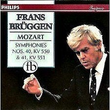 MOZART Symphonies nos. 40 & 41 CD BRUGGEN PHILIPS INSIGNIA, Cd's en Dvd's, Ophalen of Verzenden, Classicisme, Zo goed als nieuw