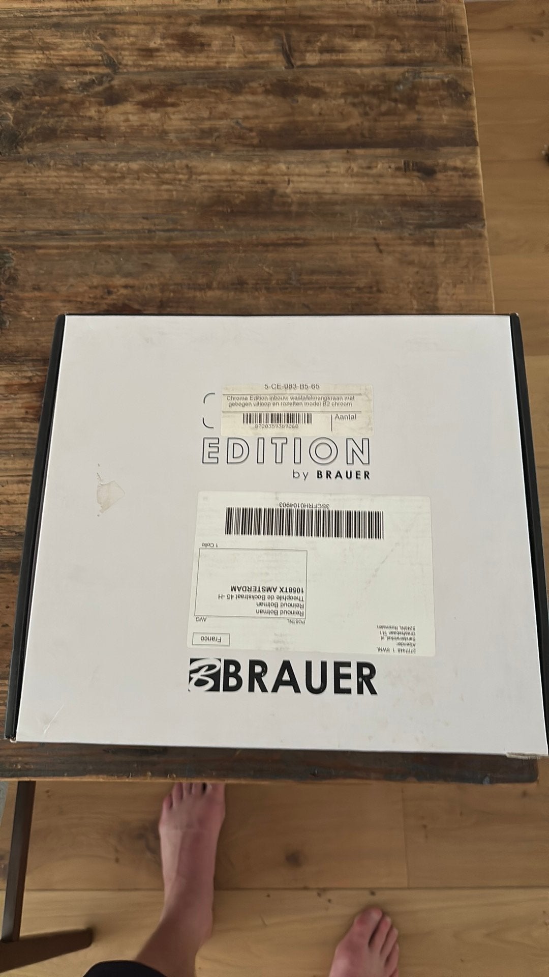 Brauer Chrome Edition Wastafelmengkraan inbouw, Ophalen of Verzenden, Nieuw, Chroom, Kraan