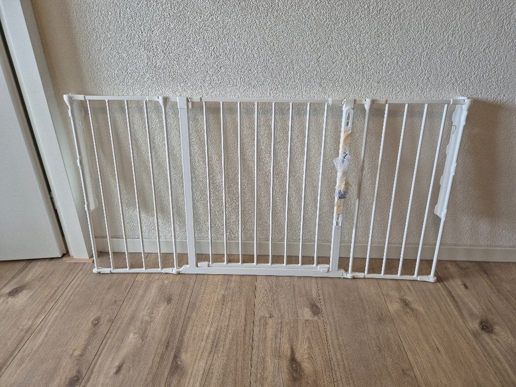 Verstelbaar traphekje, Kinderen en Baby's, Traphekjes, Ophalen, Gebruikt, 115 cm of meer, Metaal of IJzer