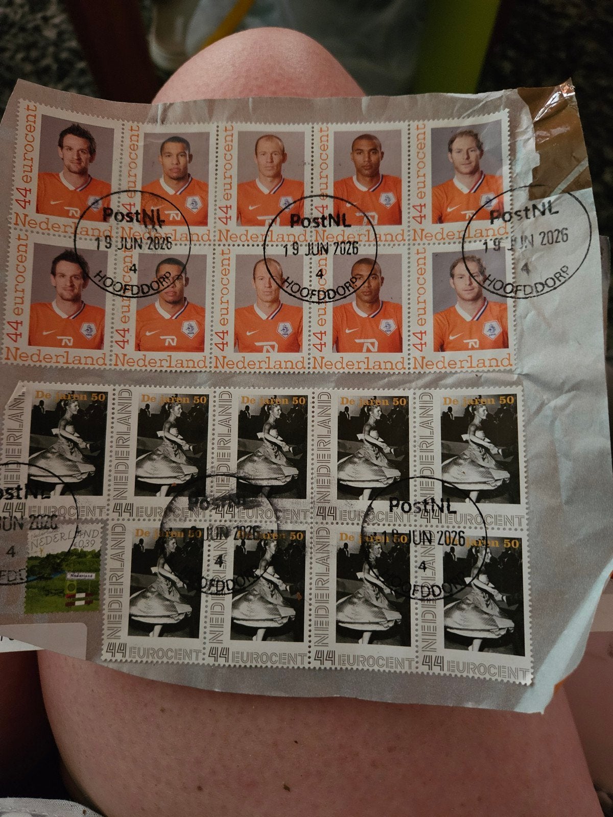 Nederlandse Postzegels: Voetbal en Dans (Gestempeld), Ophalen of Verzenden, Na 1940, Gestempeld