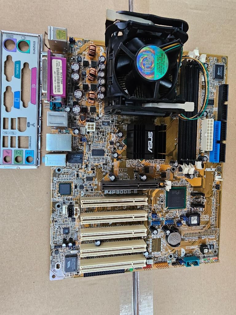 Asus P4P800S-E Rev1, Gebruikt, Socket 478, Ophalen of Verzenden, ATX