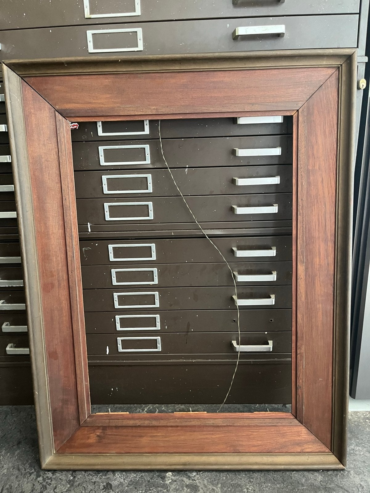 Vintage Schilderijlijst Jaren '30 - 72x92 cm, Ophalen, Gebruikt, 75 tot 100 cm, 75 cm of meer
