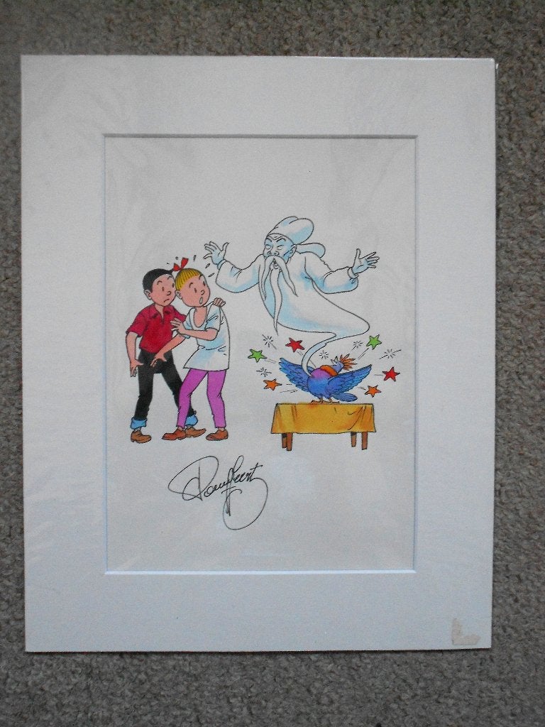 Suske en Wiske - De Klinkende Klokken - originele tek Geerts, Eén stripboek, Ophalen of Verzenden, Nieuw, Willy Vandersteen / Paul Geerts