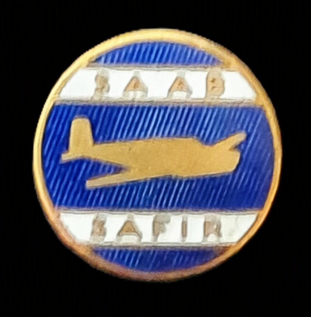 Saab Safir speld- emaille, Verzenden, Nieuw, Transport, Speldje of Pin