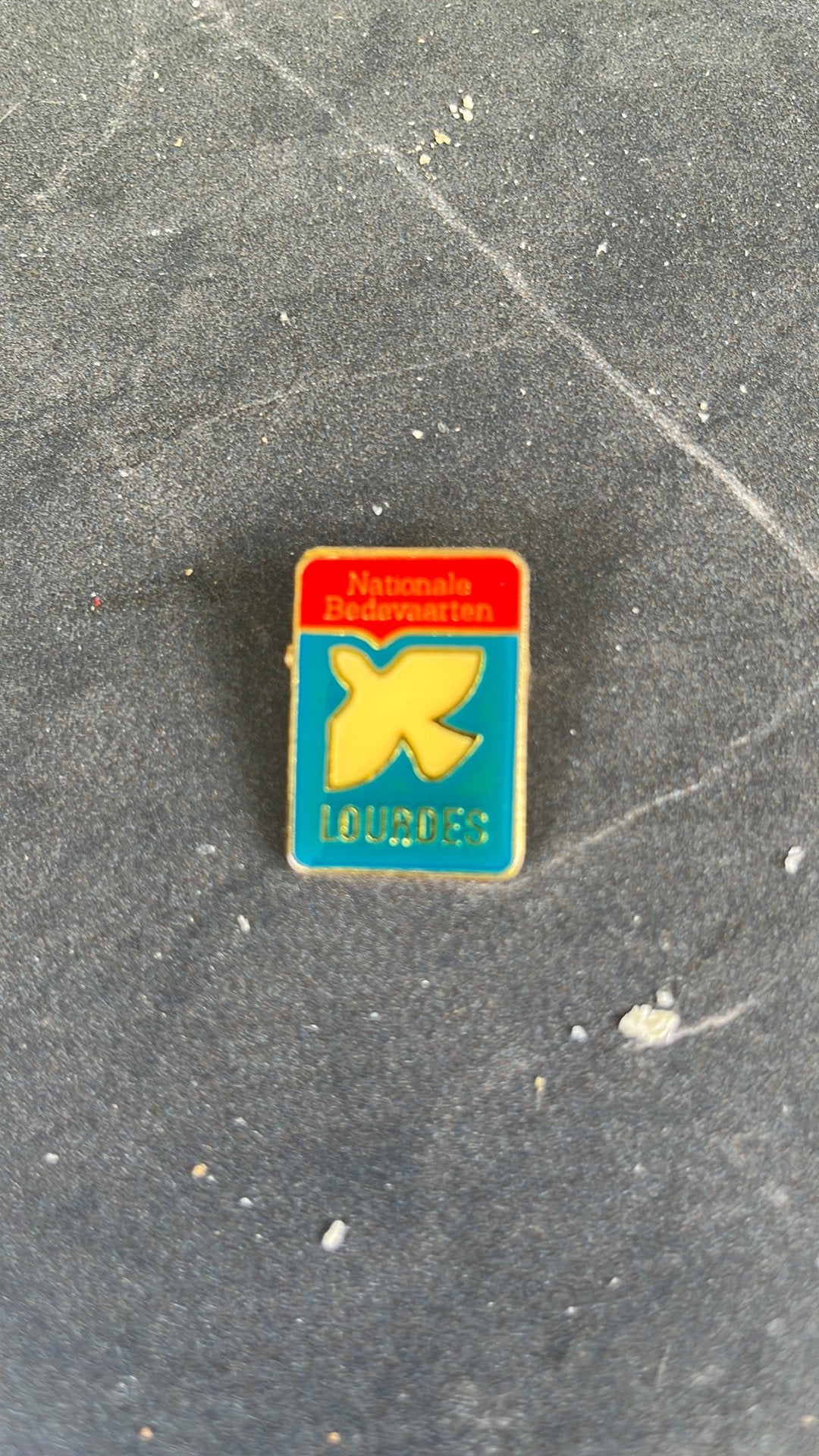 Origineel Lourdes brouche/pin, Ophalen of Verzenden, Zo goed als nieuw