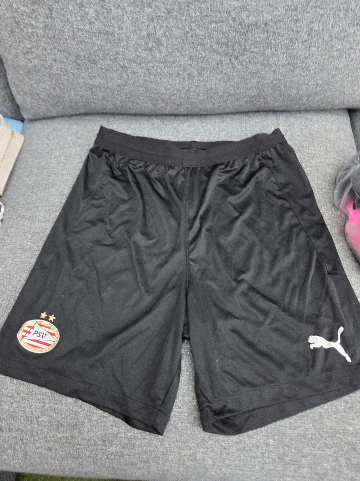 Puma PSV Voetbalbroekje Zwart 176, Puma, Zwart, Maat 56/58 (XL), Ophalen of Verzenden