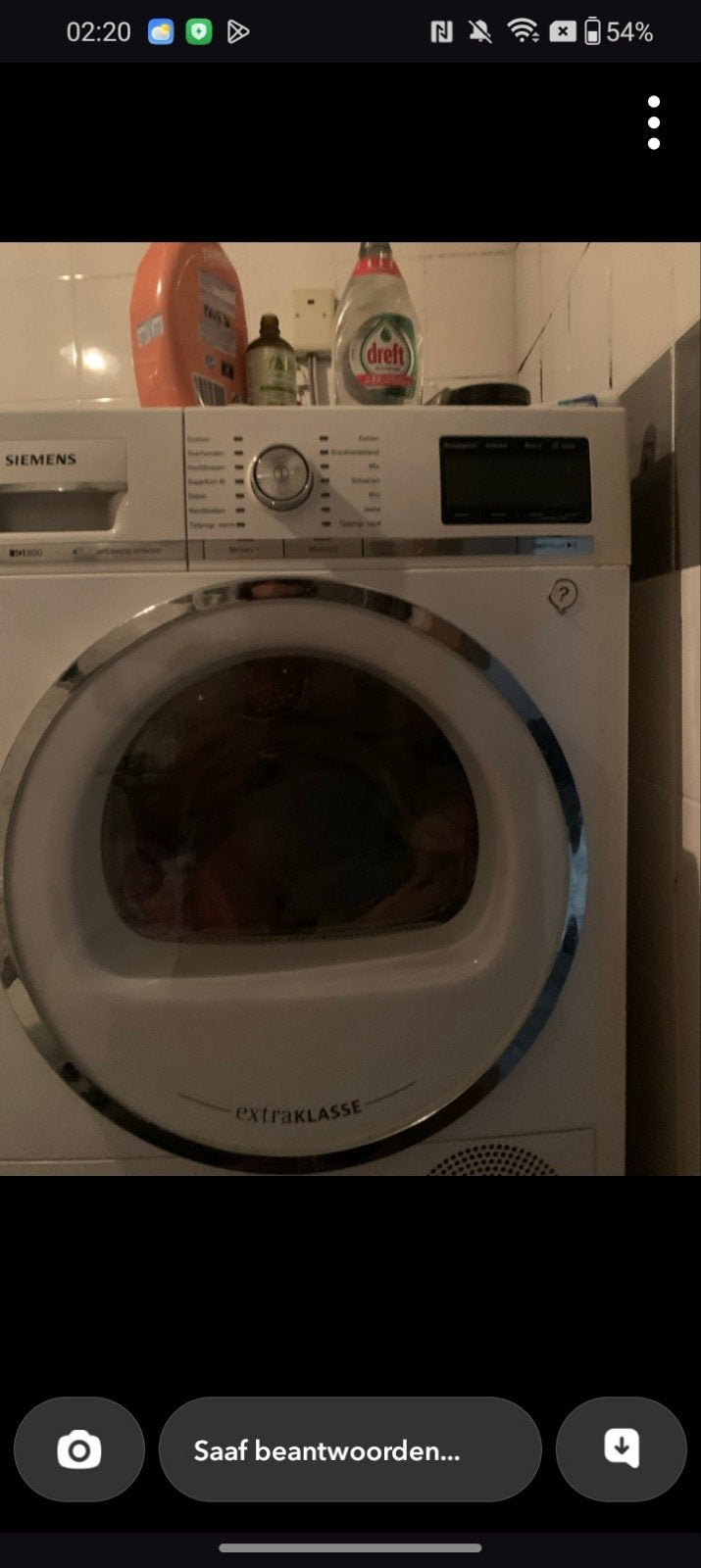 Siemens Extraklasse wasdroger, Witgoed en Apparatuur, Ophalen