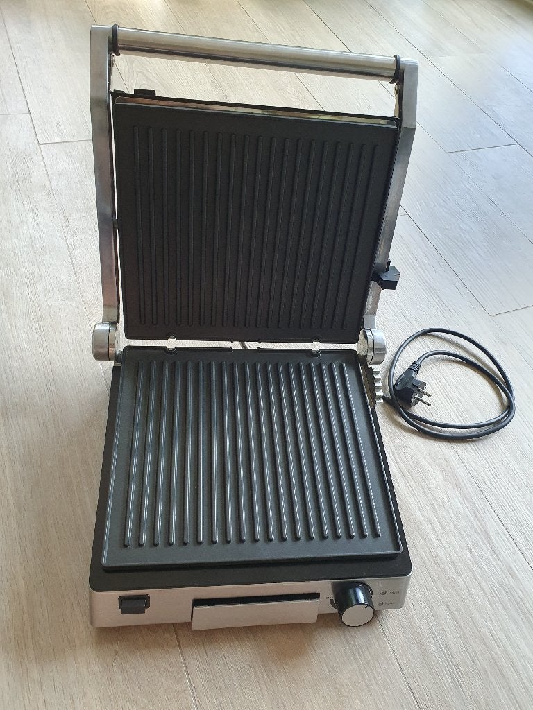 SilverCrest contactgrill, paninigrill en tafelgrill, 2000W, Ophalen, Gebruikt