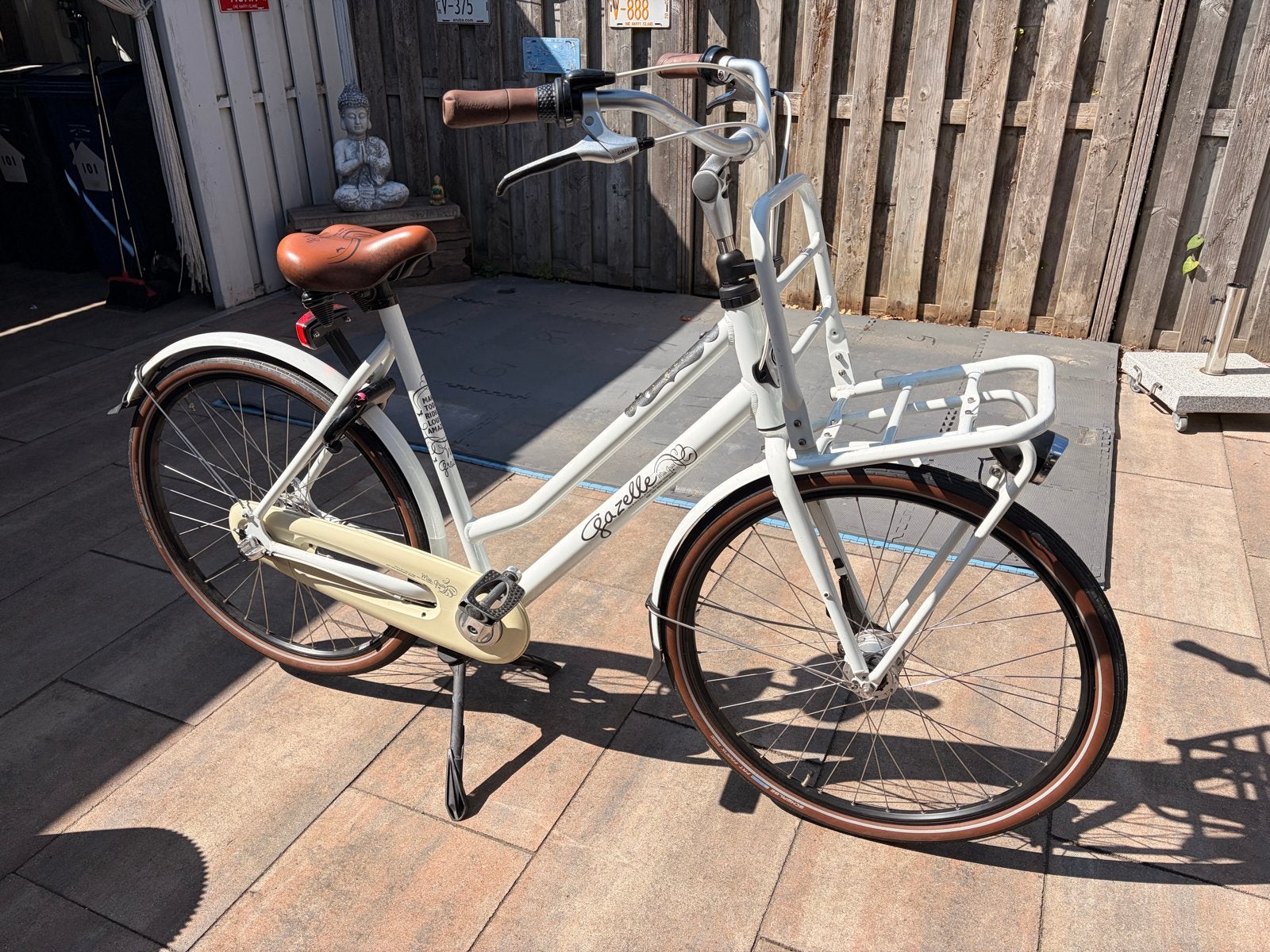 Gazelle Miss Grace Damesfiets - Maat D59, Ophalen, Gebruikt, Velgrem, Versnellingen