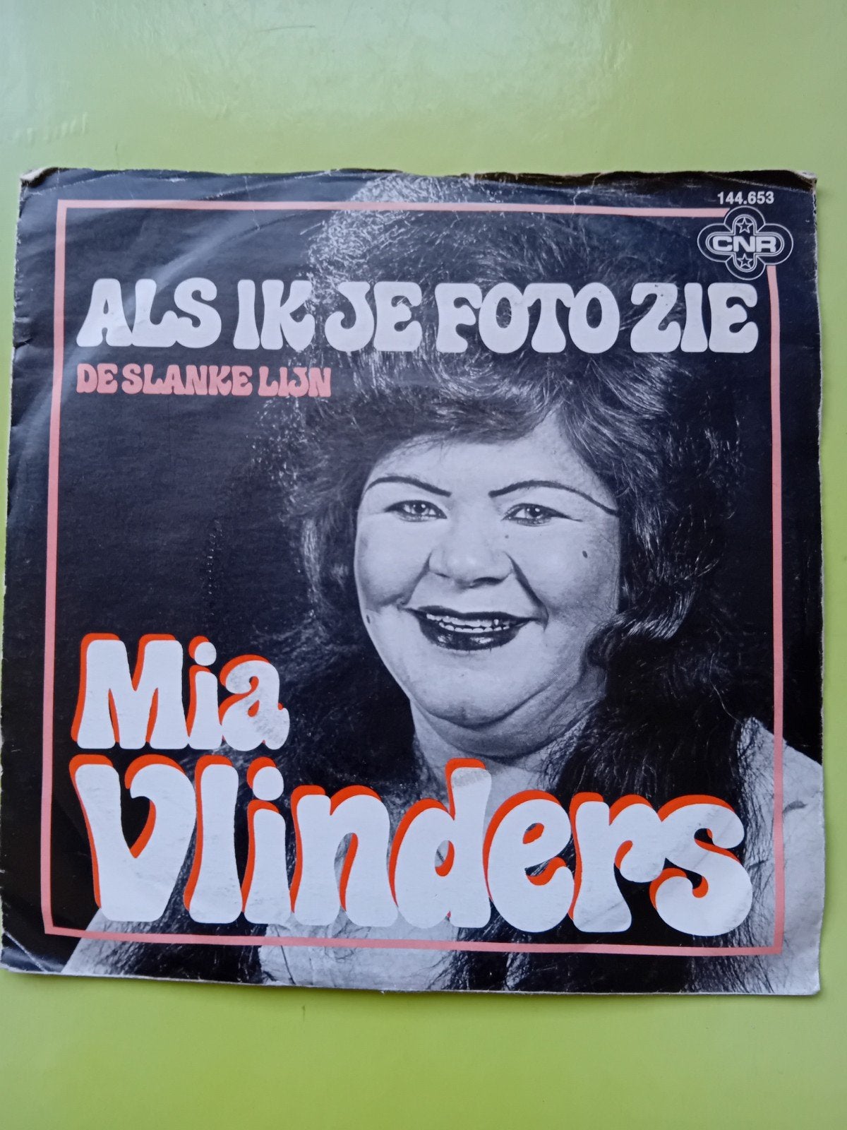 Mia Vlinders - Als Ik Je Foto Zie / De Slanke Lijn Single, Cd's en Dvd's, Vinyl | Nederlandstalig, Gebruikt, Overige formaten