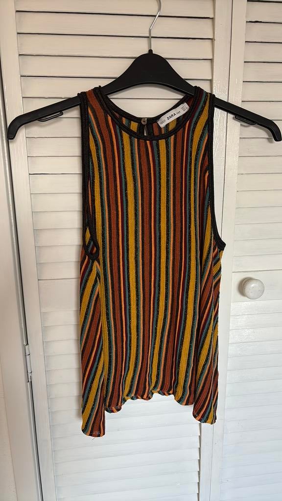 Zara top maat L, Ophalen of Verzenden, Zo goed als nieuw, Maat 38/40 (M), Zonder mouw