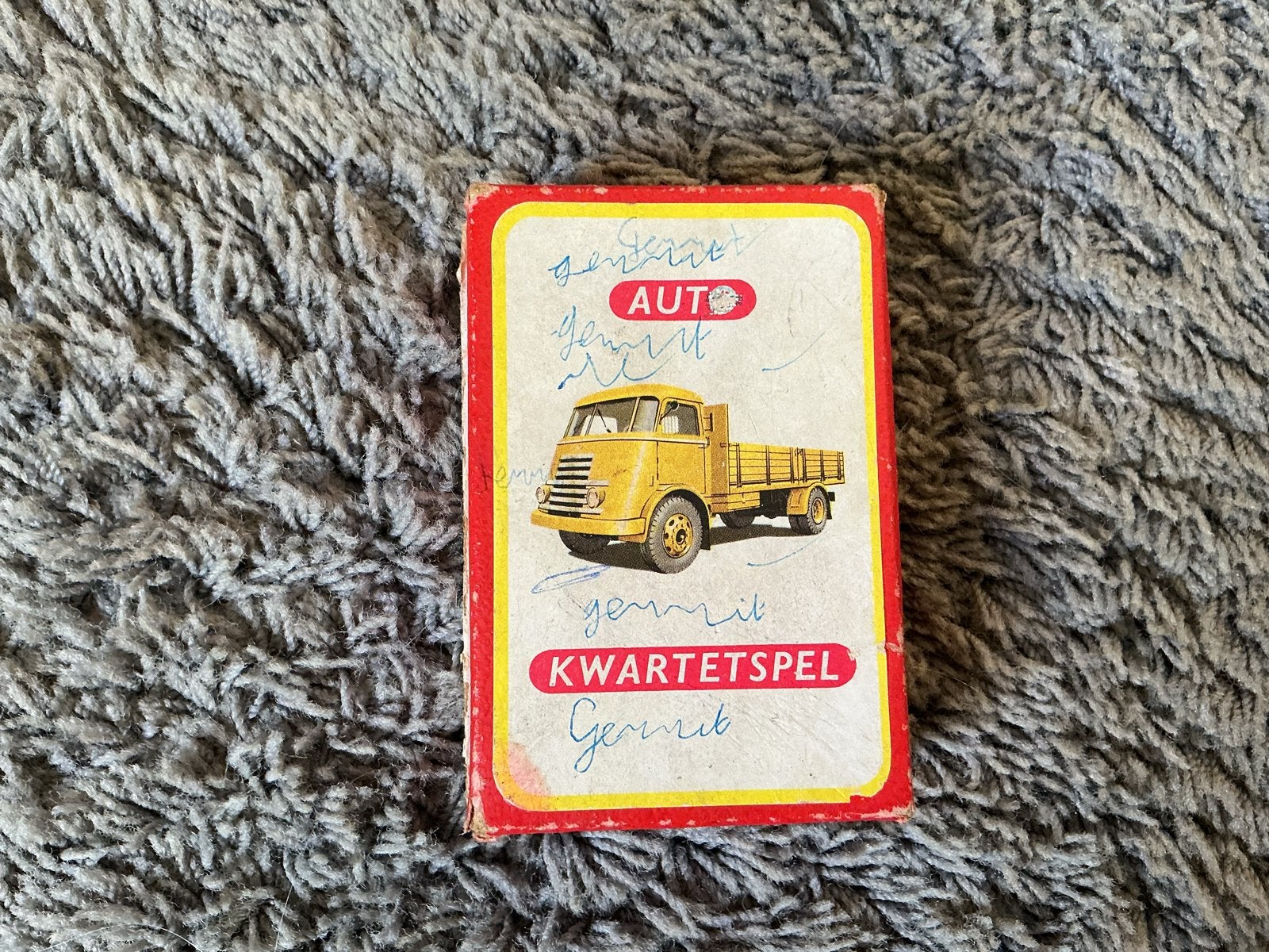 Vintage DAF Auto Kwartetspel - Klassieke Vrachtwagens, Hobby en Vrije tijd, Drie of vier spelers, Ophalen of Verzenden, Gebruikt