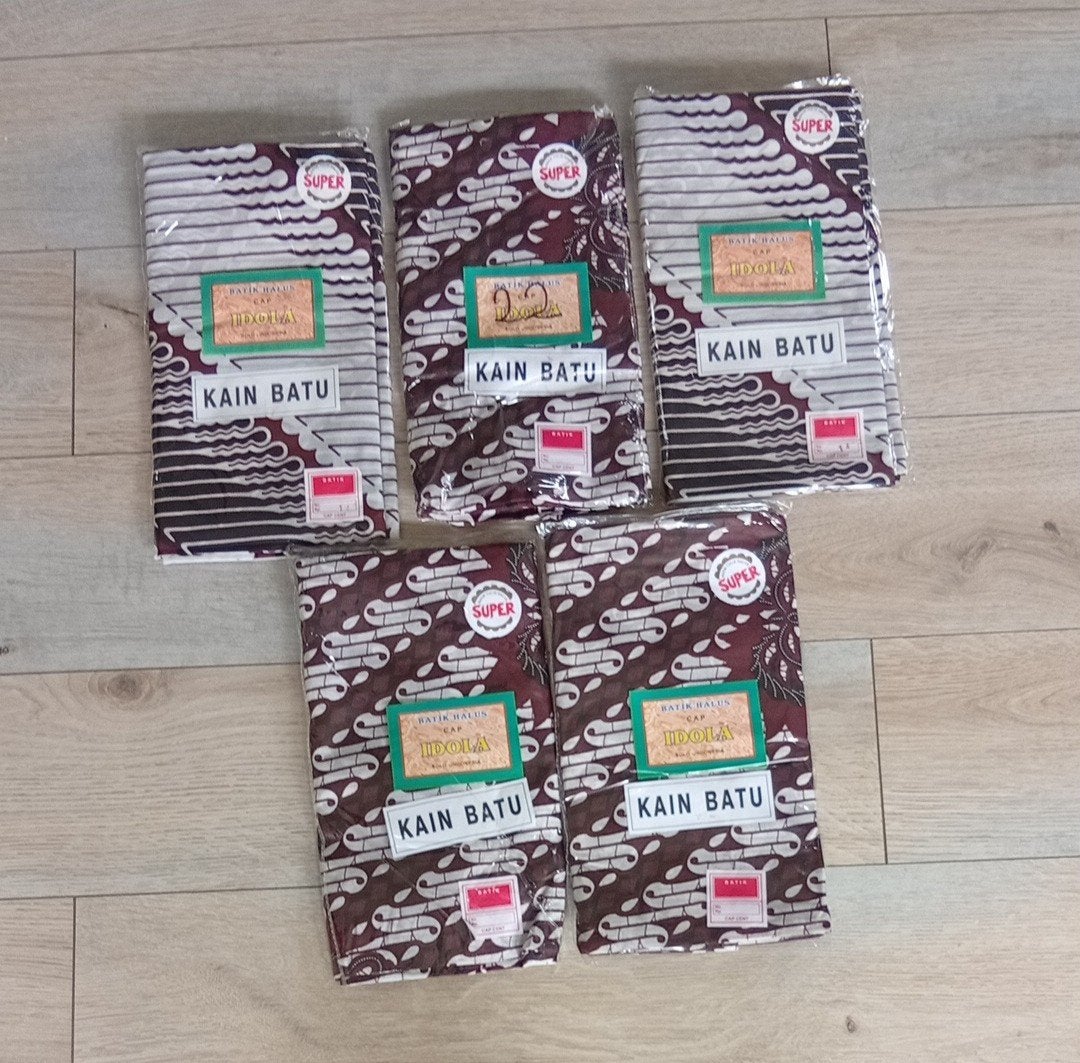 5x Nieuwe Kain Batik Indonesië - Diverse patronen, Overige materialen, Meerkleurig, Nieuw, Ophalen of Verzenden