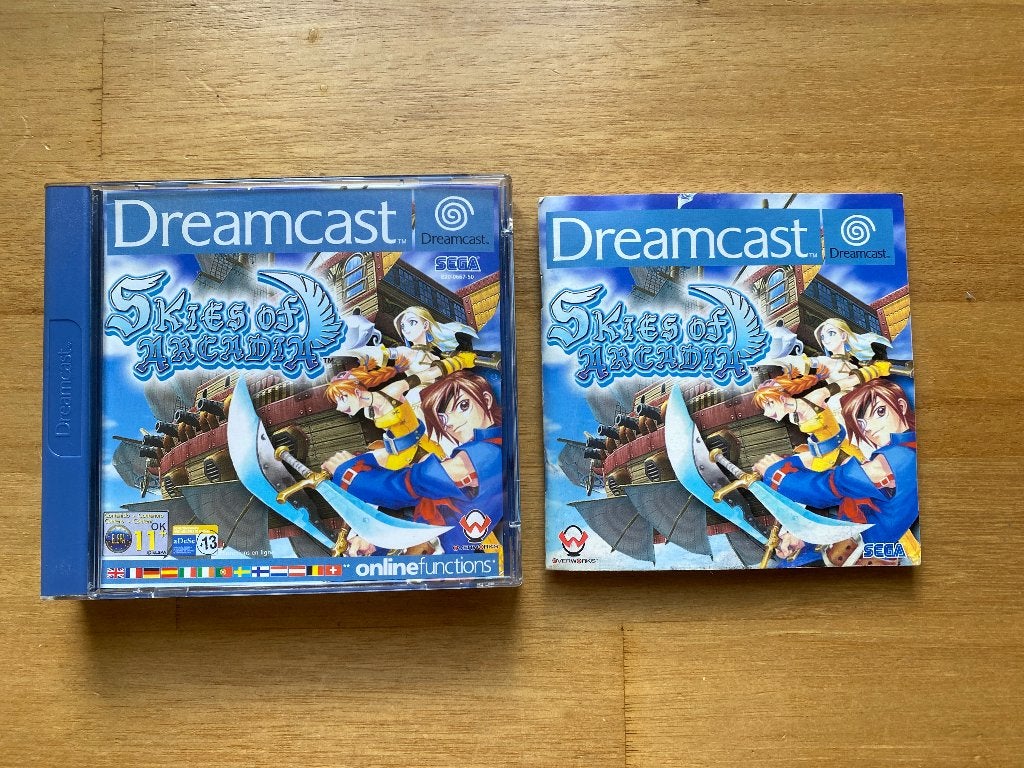 Skies of arcadia sega dreamcast, Spelcomputers en Games, 1 speler, Racen en Vliegen, Ophalen of Verzenden, Zo goed als nieuw