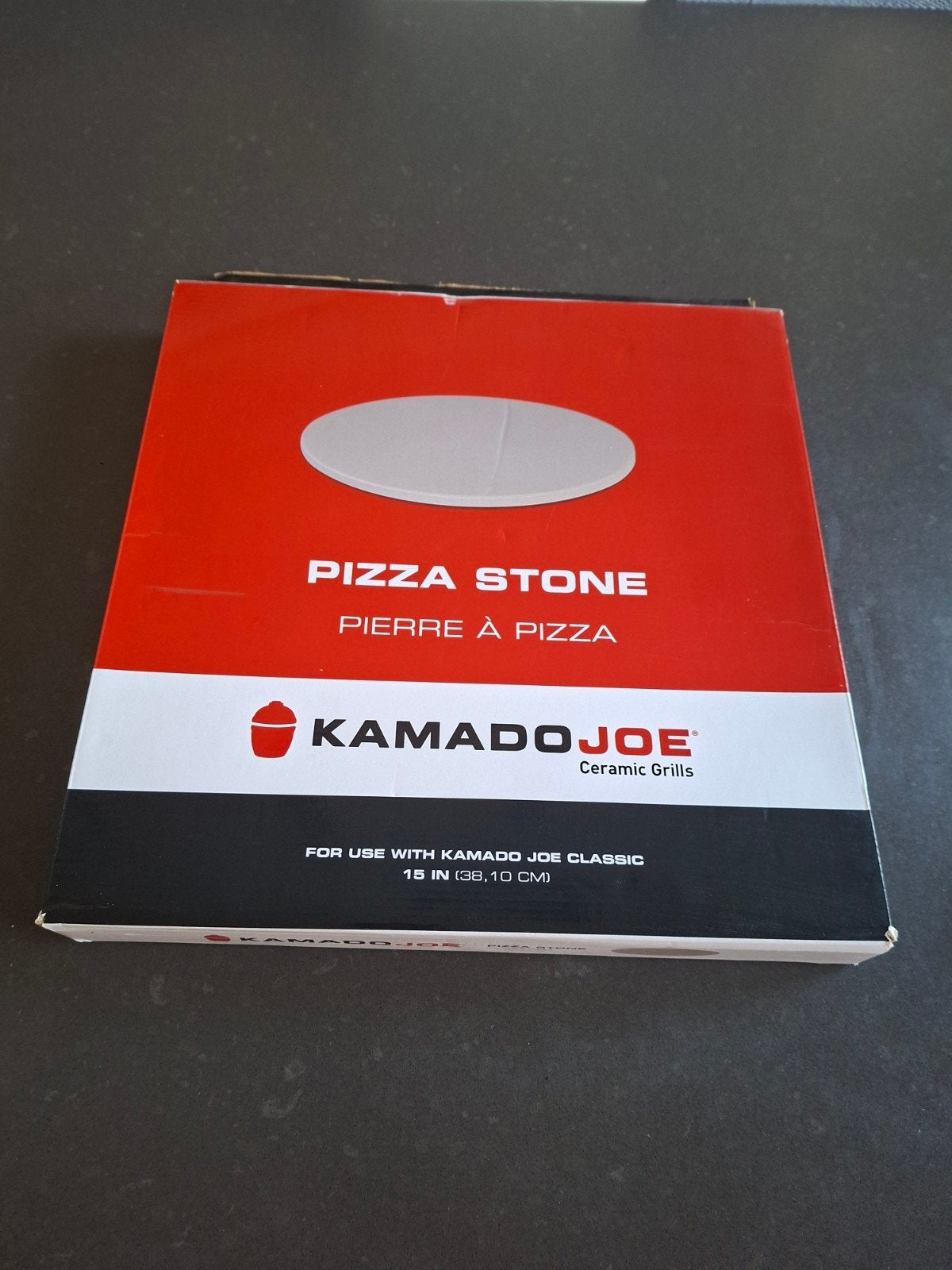Kamado Joe Pizza Steen 38 cm - Zo goed als nieuw, Ophalen of Verzenden, Zo goed als nieuw, Kamado Joe