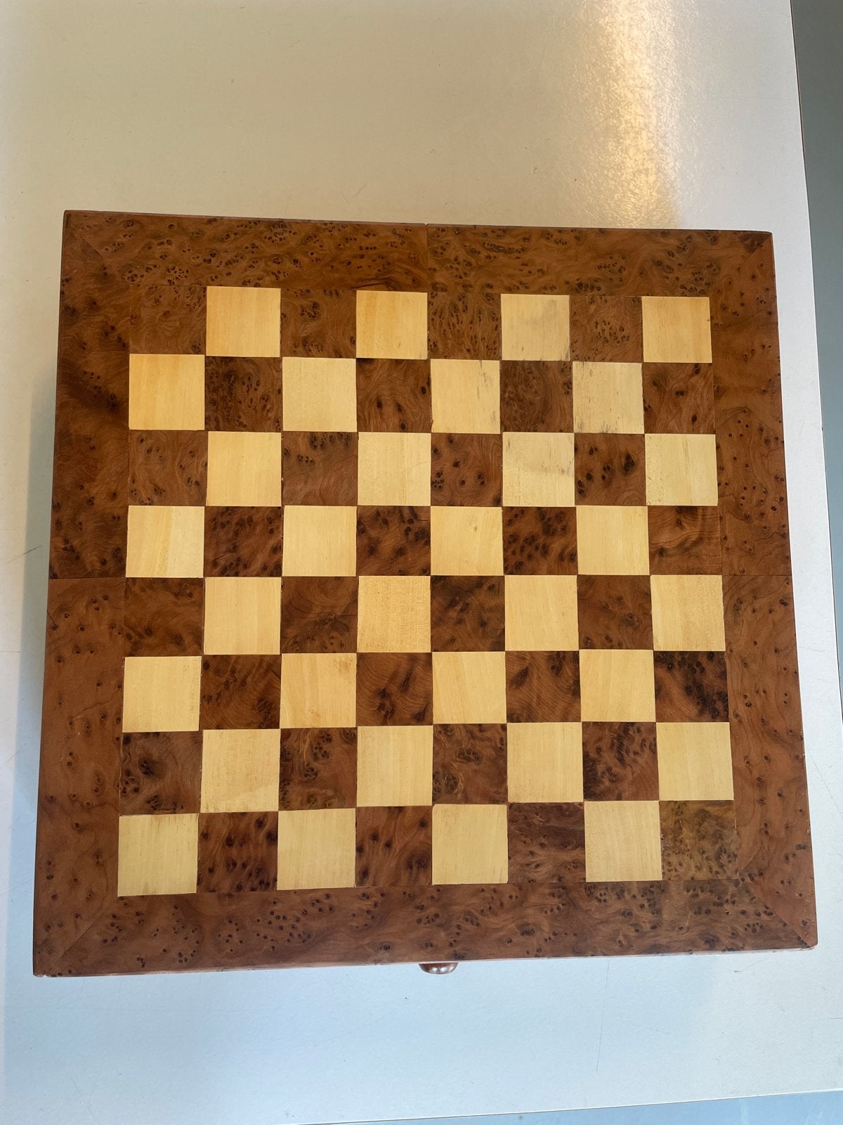 Vintage Schaakspel met Lade en Boek - Dr. M. Euwe, Een of twee spelers, Ophalen, Zo goed als nieuw